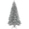 9ft. Pre-lit Artificial Christmas Crystal Pine Hinged Tree, RGB LED Lights